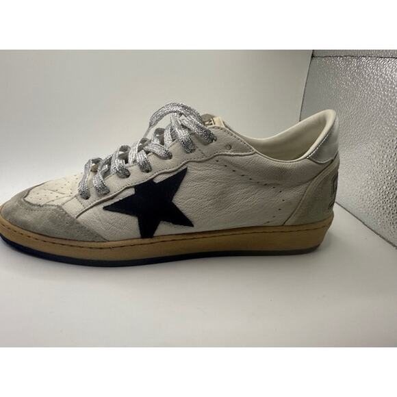 Golden Goose Ball Star LTD Private Edition #47/525 GGDB White Navy Glitter Rare - Picture 9 of 10